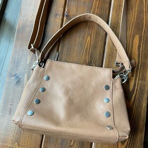 Hammit Bryant Med Medium Shoulder Crossbody Bag Almond Tan brown leather